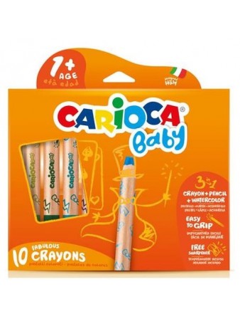 GIOCATTOLI ONLINE CARIOCA BABY 3IN1 CRAYON EXTRALARGE SCATOL