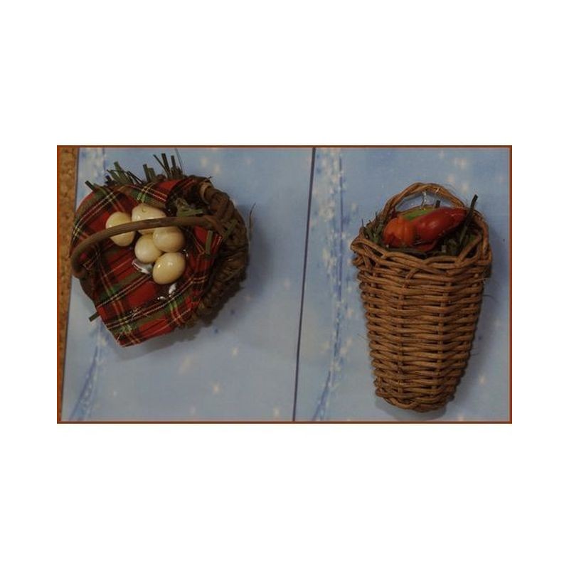 GHERLA O CESTO CM. 7 (ASSORT.) EAN 8018623869531 INGROSSO ACCESSORI PER IL PRESEPE