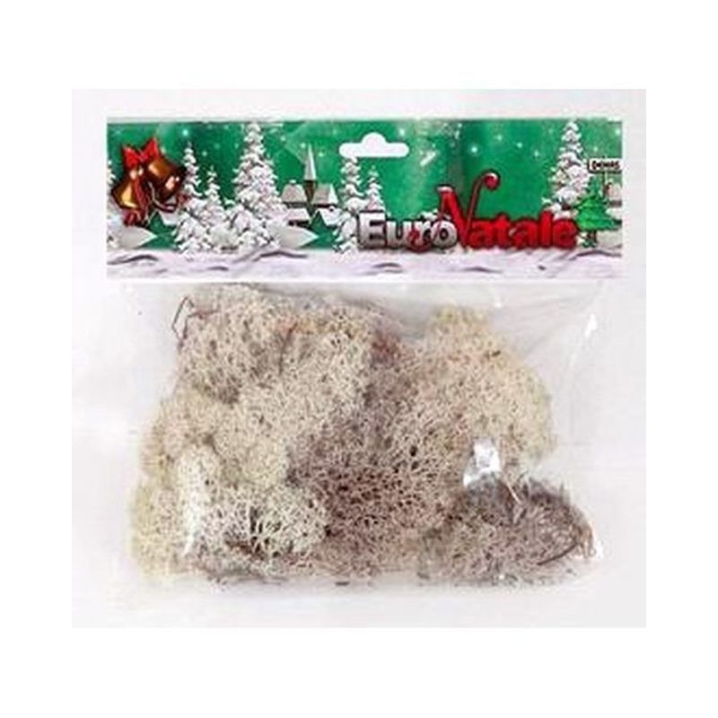 MUSCHIO LICHENE BIANCO 40 GR.IN BUSTA EAN 8019959899643 INGROSSO ACCESSORI PER IL PRESEPE