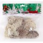MUSCHIO LICHENE BIANCO 40 GR.IN BUSTA EAN 8019959899643 INGROSSO ACCESSORI PER IL PRESEPE