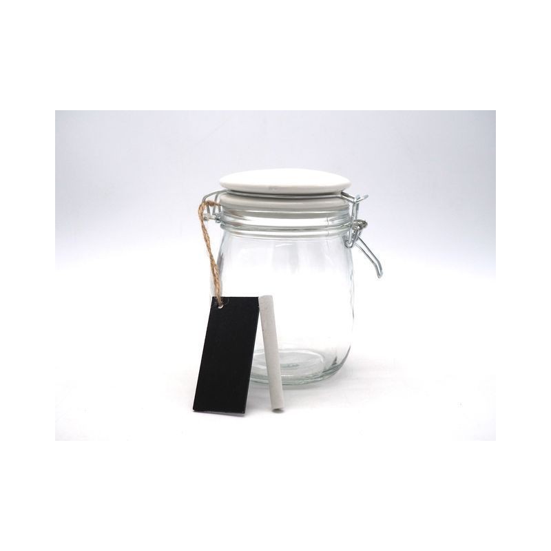 BARATTOLO VETRO ERMERT.LAVAGNETTA H14,5 EAN 8021029124593 INGROSSO BARATTOLI E ARBANELLE