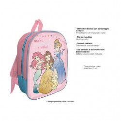 INGROSSO ZAINO LED 3D PRINCESS