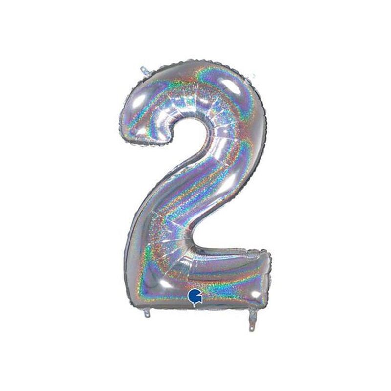 PALLONCINO MYLAR N. 2 ARGENTO MEGA 101CM EAN 8032685998343 INGROSSO PALLONCINI COMPLEANNO PALLONCINO MYLAR N. 2 ARGENTO MEGA 101CM EAN 8032685998343 INGROSSO PALLONCINI COMPLEANNO