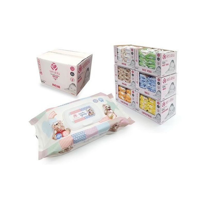 SALVIETTINE BABY AVENA 72PZ POP/UP EAN 8050847574327 INGROSSO SALVIETTE