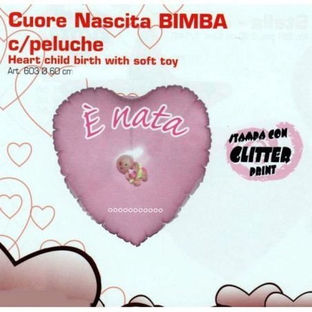 INGROSSO CUORE NASCITA BIMBA C/P