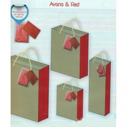 INGROSSO SHOPPER AVANA RED BOTTI