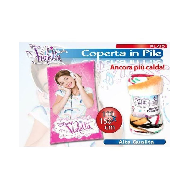 VIOLETTA COPERTA IN PILE CORALLINA EAN 8435333806432 INGROSSO PLAID