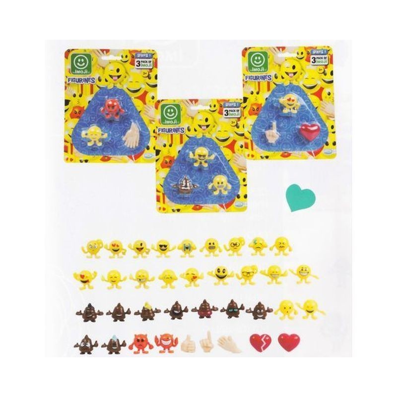 IMOJI 3 PERSONAGGI 3,5CM BLISTER 20X16X4 EAN 8017293372808 INGROSSO GIOCATTOLI IN SCATOLA
