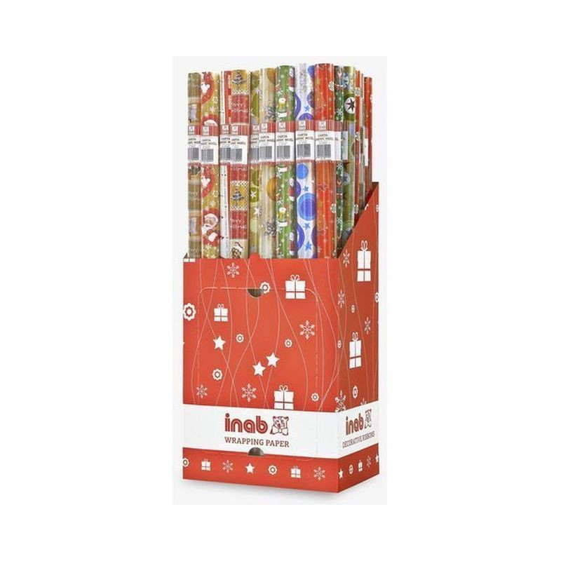 ROTOLO CARTA NATALE 5 METRI X 70 CM. EAN 8006752809252 INGROSSO BUSTE E CARTA REGALO NATALIZIA
