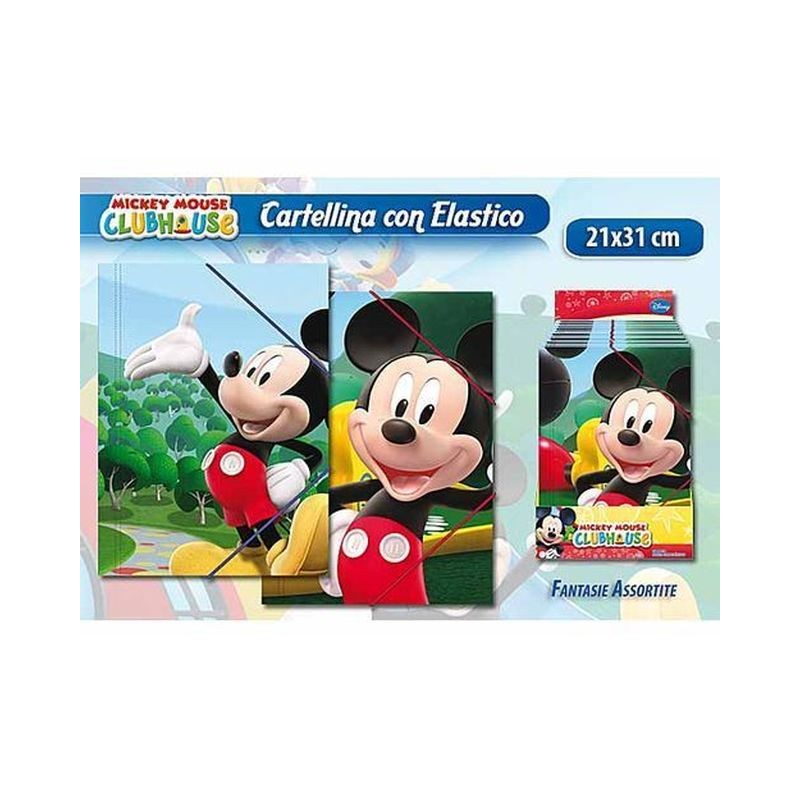 CARTELLINA CON ELASTICO TOPOLINO EAN 8422535810176 INGROSSO CARTELLINE