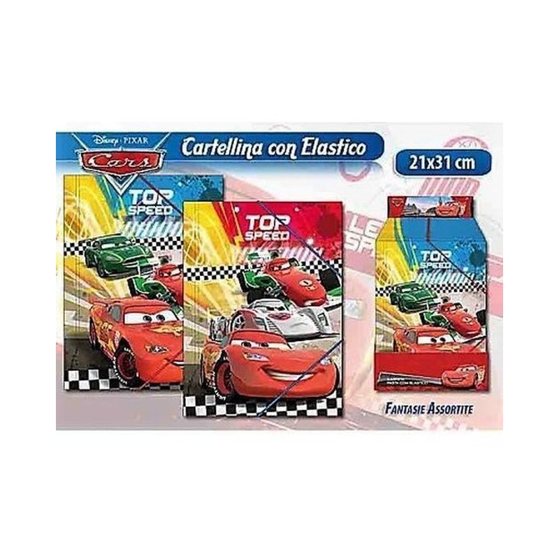 CARTELLINA CON ELASTICO CARS EAN 8422535818479 INGROSSO CARTELLINE