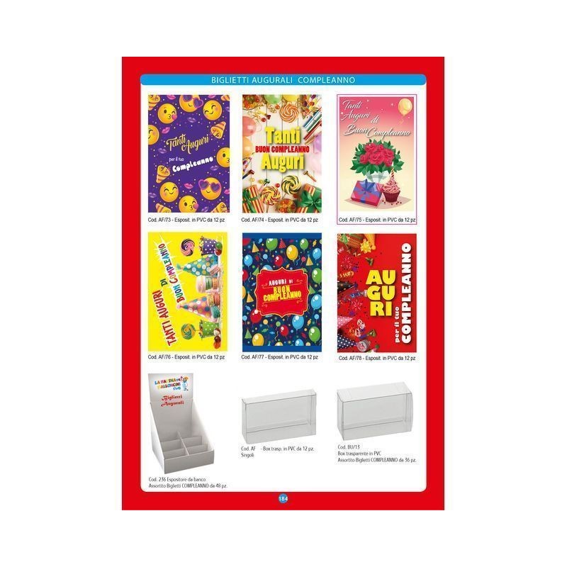 BIGLIETTI COMPLEANNO BU/13 ASS C.36.035 EAN 8052691500255 INGROSSO BIGLIETTI COMPLEANNO