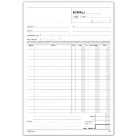 INGROSSO FATTURE 1 ALIQUOTA 21X3