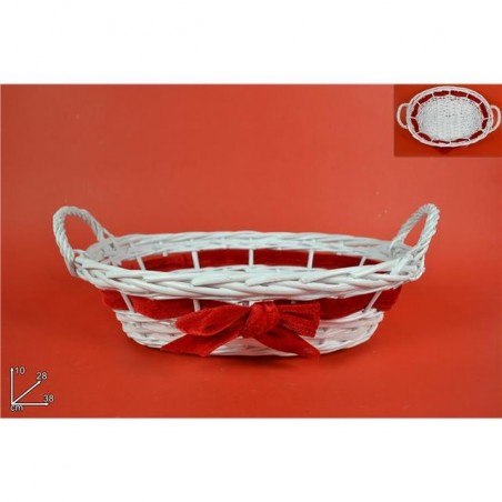 INGROSSO CESTA OVALE 38X28CM BIA