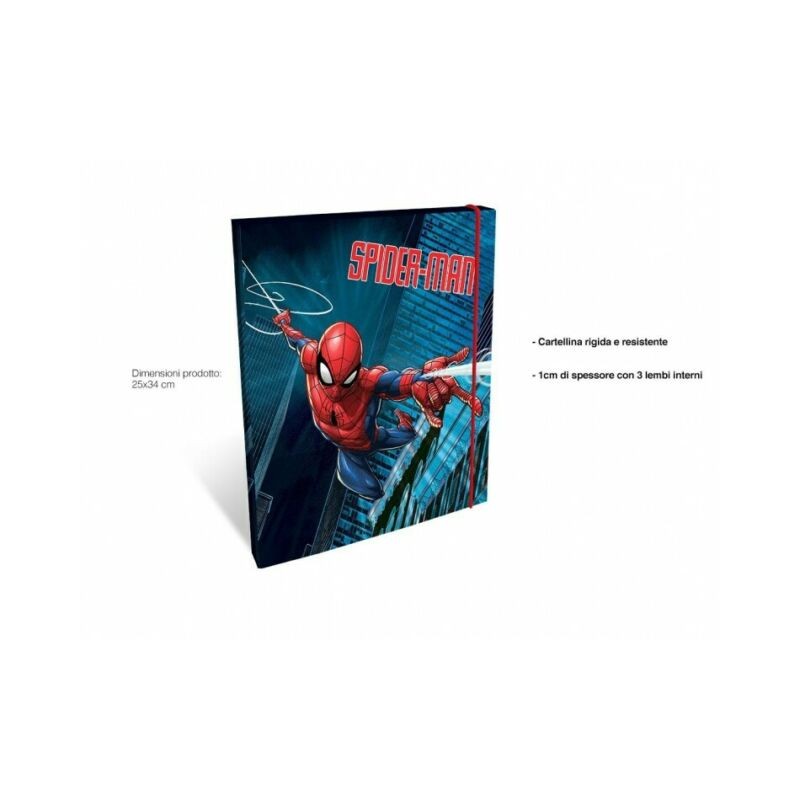 CARTELLINA 1 CM SPIDERMAN EAN 8032780939296 INGROSSO CARTELLINE