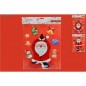 STICKER ADESIVO NATALIZIO 2 ASS. EAN 8033113981456 INGROSSO VETROFANIE