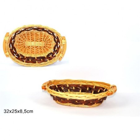 INGROSSO CESTA OVALE 32*25CM BEI