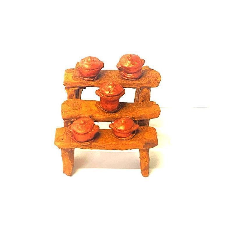 BANCO PENTOLE IN TERRACOTTA EAN 8030551065229 INGROSSO ACCESSORI PER IL PRESEPE