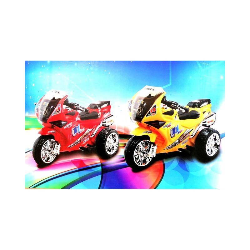 MOTO CAVALCABILE ROSSO/GIALLO 92X54X58 EAN 8021029914194 INGROSSO AUTO E MOTO ELETTRICHE