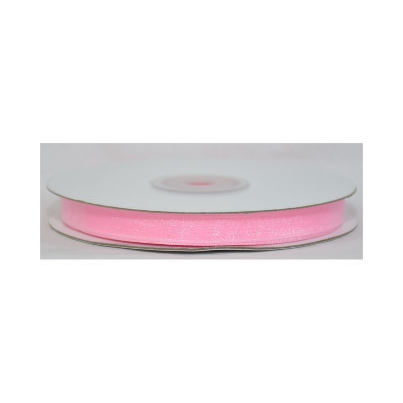 NASTRO ORGANZA 10mm 50mt ROSA EAN 8033501597207 INGROSSO NASTRI E CONTENITORI PER BOMBONIERE