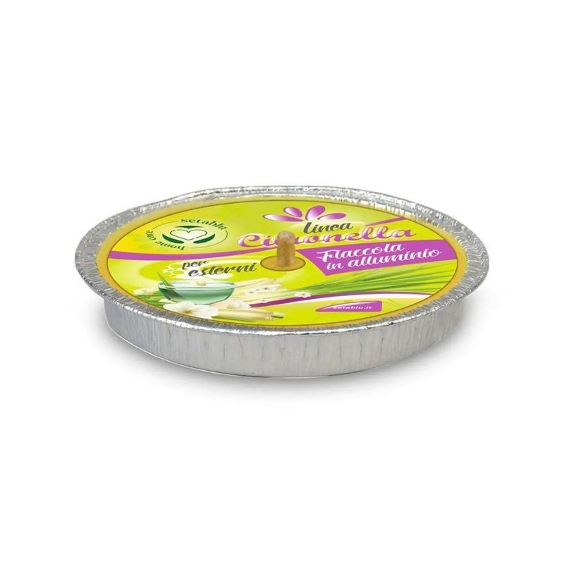 FIACCOLA CITRONELLA IN ALLUMINIO D.14CM EAN 8059174595531 INGROSSO ARTICOLI CAMPEGGIO