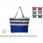BORSA MARE CON PAGLIA INTRECCIATA 6 COLO EAN 8034048636534 INGROSSO BORSE MARE