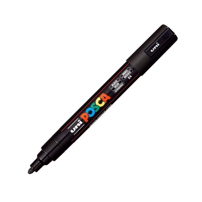 UNI POSCA PC5M NERO EAN 4902778916117 INGROSSO PENNARELLI MARKER