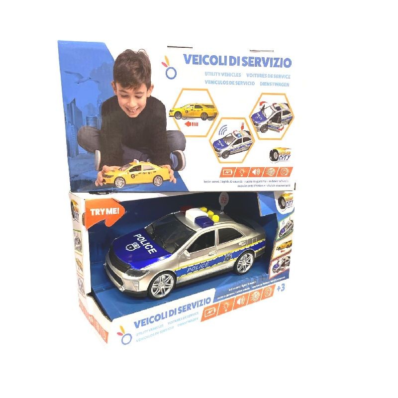AUTO POLIZIA URBAN CITY EAN 8056894900560 INGROSSO MODELLINI AUTO LUCI E SUONI