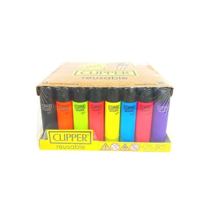 ACCENDINO CLIPPER LARGE SOFT SE 2 C.48 EAN 8412765915529 INGROSSO ACCENDINI