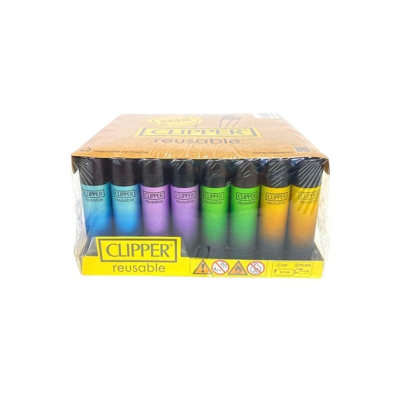 ACCENDINO CLIPPER LARGE BLACK T GRA C.48 EAN 8412766136794 INGROSSO ACCENDINI