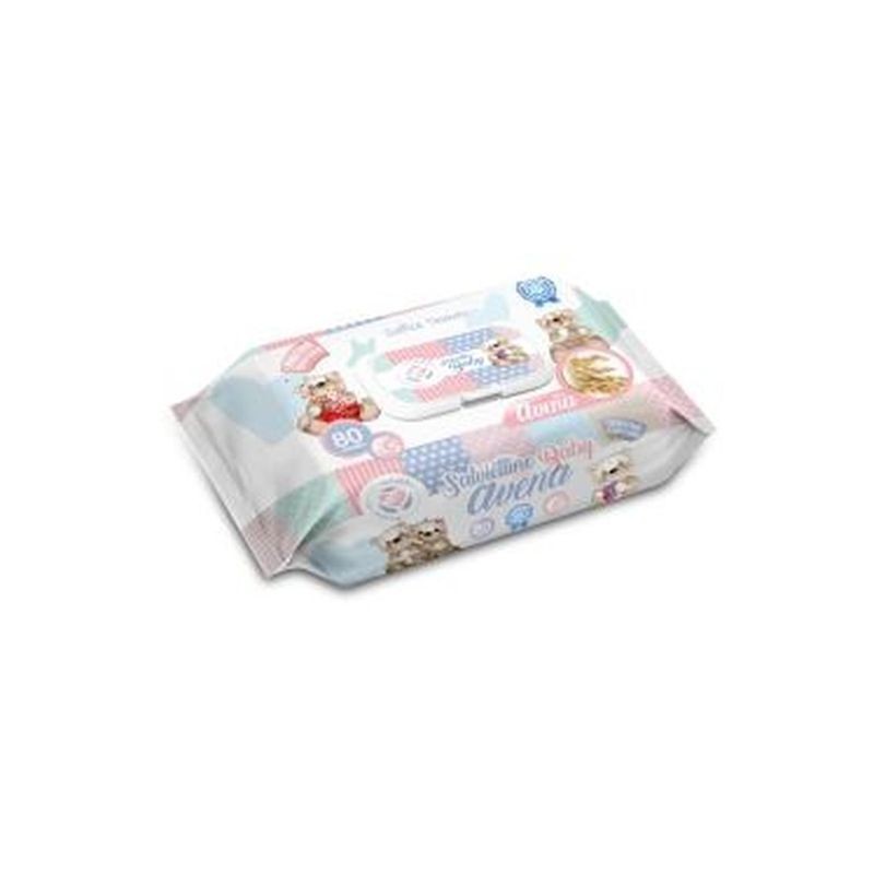 SALVIETTE BABY AVENA 80PZ EAN 8058951026350 INGROSSO DETERGENTI E SALVIETTE