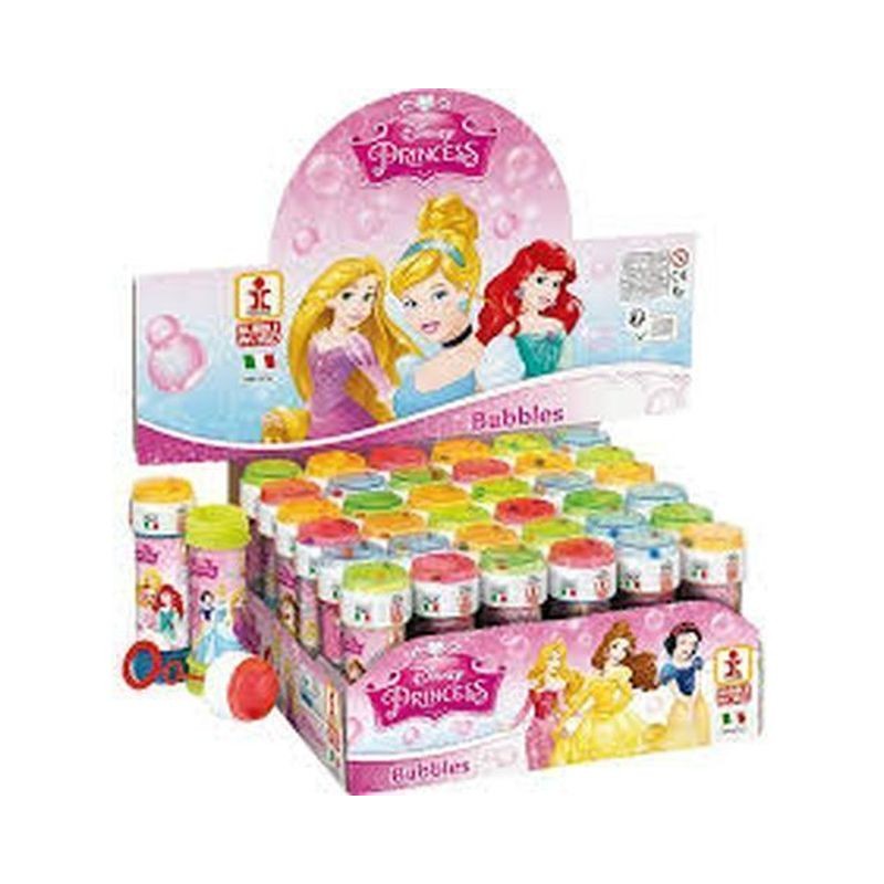 BOLLE SAPONE PRINCESS - 4ASS. C.36 D.4CM H.11,5CM 60ML SENZA KATHON EAN  INGROSSO BOLLE SAPONE E ACCESSORI
