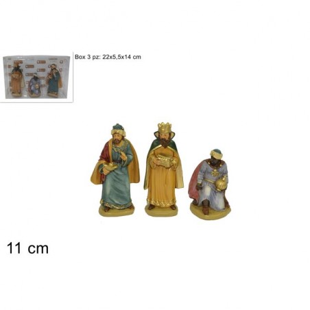 INGROSSO RE MAGI 11CM SET 3PZ IN