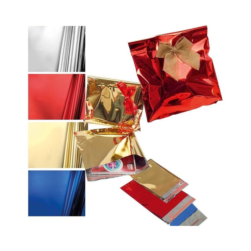 BUSTA FAVMETALLIZZATA CF100 35X50 ASS EAN 8010151012816 INGROSSO BUSTE E CARTA REGALO NATALIZIA