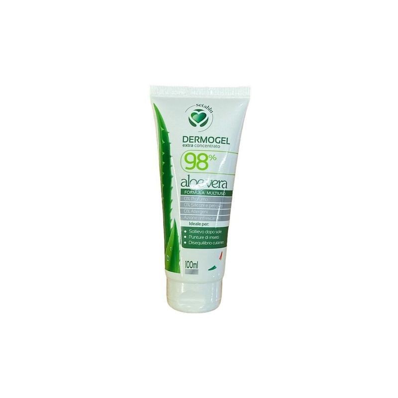 DERMOGEL ALOE VERA 98% 100ML EAN 8058951025711 INGROSSO PRODOTTI PER LA SALUTE