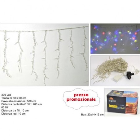 INGROSSO TENDA LED 300LUCI 6MT G