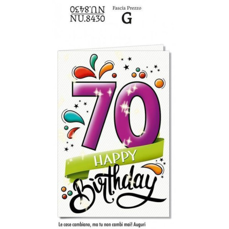 INGROSSO BIGLIETTO 70 ANNI NU.84