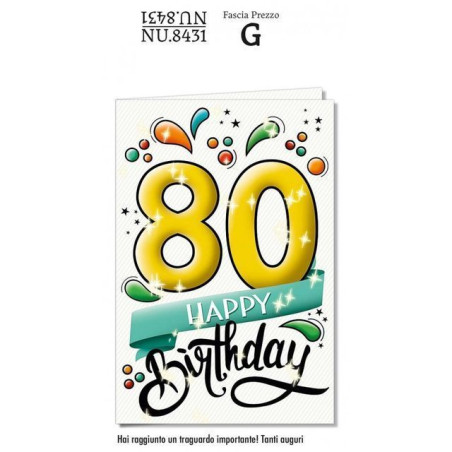 INGROSSO BIGLIETTO 80 ANNI NU.84