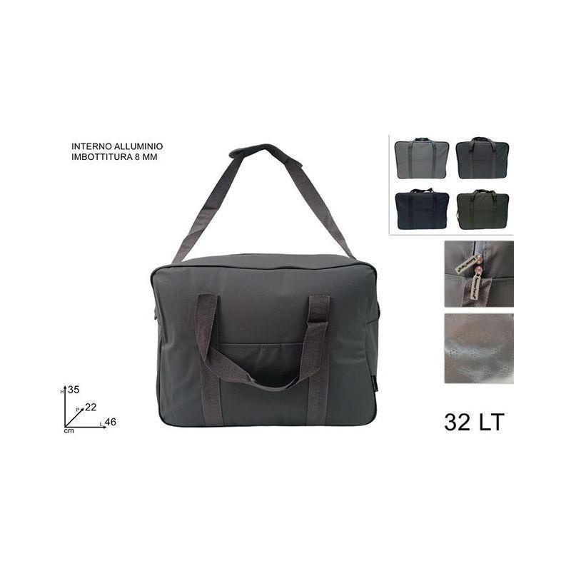 BORSA FRIGO 32LT TESS.TECNICO C/TASCHINO EAN 8034048633762 INGROSSO BORSE FRIGO